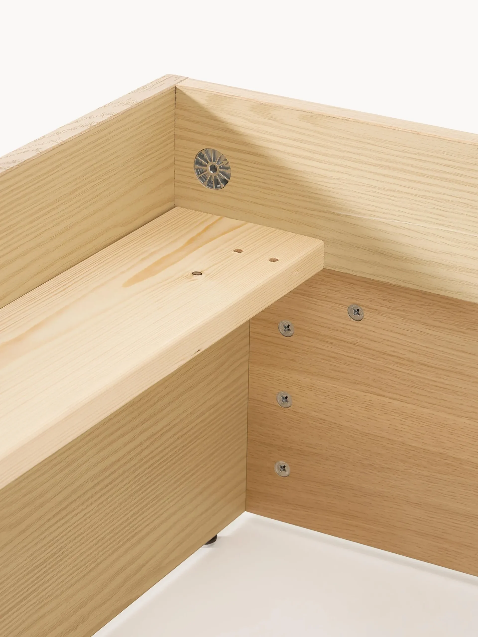 Letto in legno con contenitore Sato