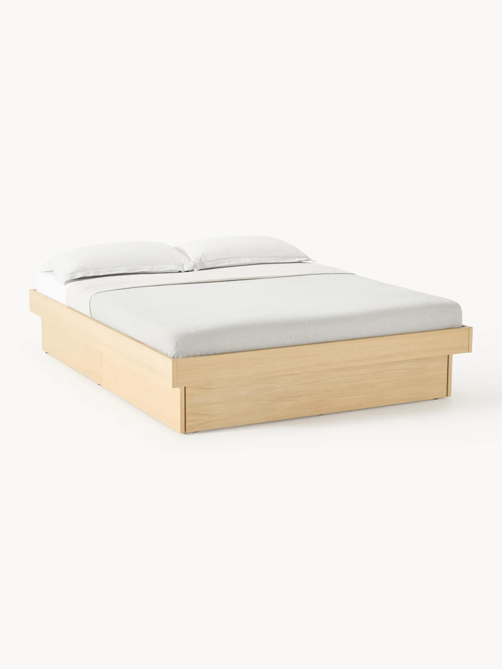 Letto in legno con contenitore Sato