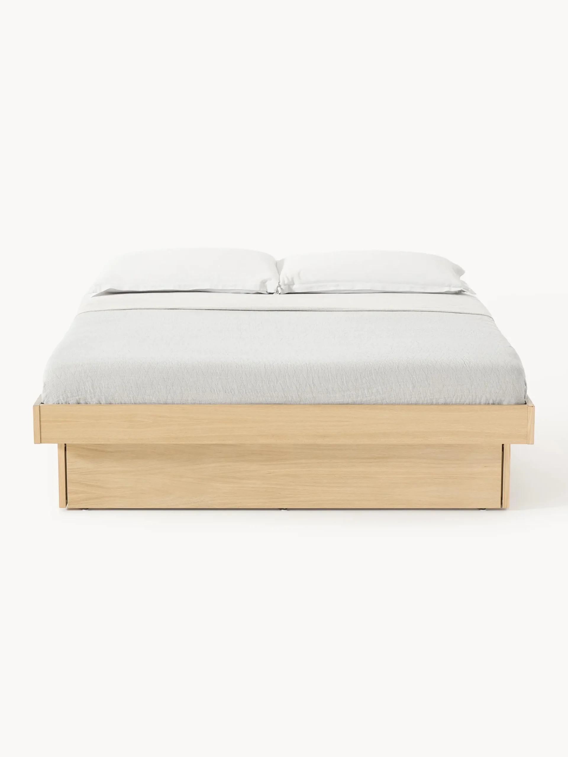 Letto in legno con contenitore Sato