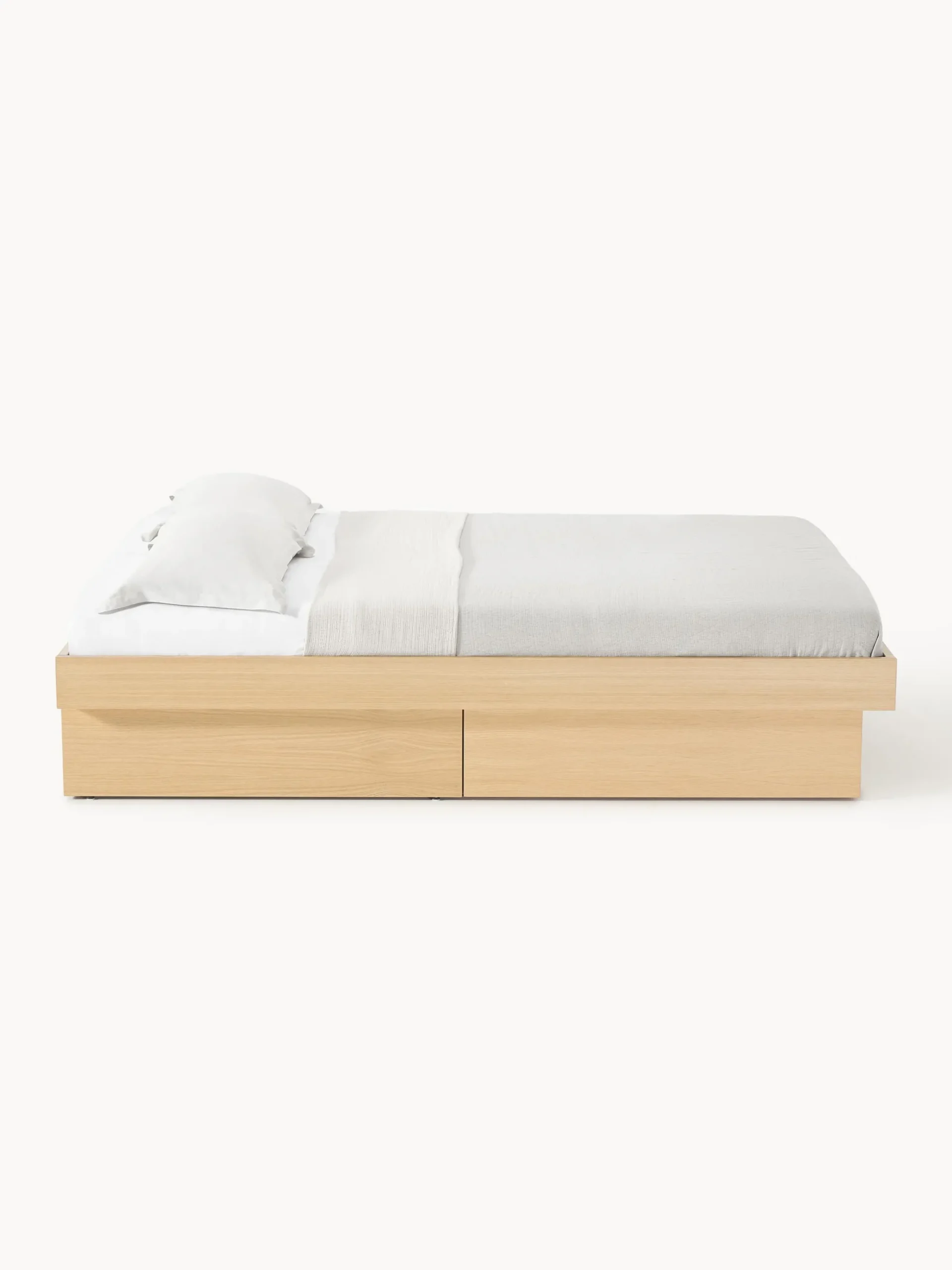 Letto in legno con contenitore Sato