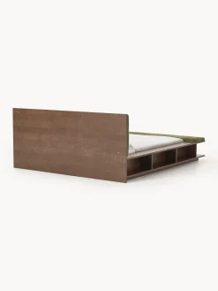 Letto in legno con panca e mensole laterali Clark