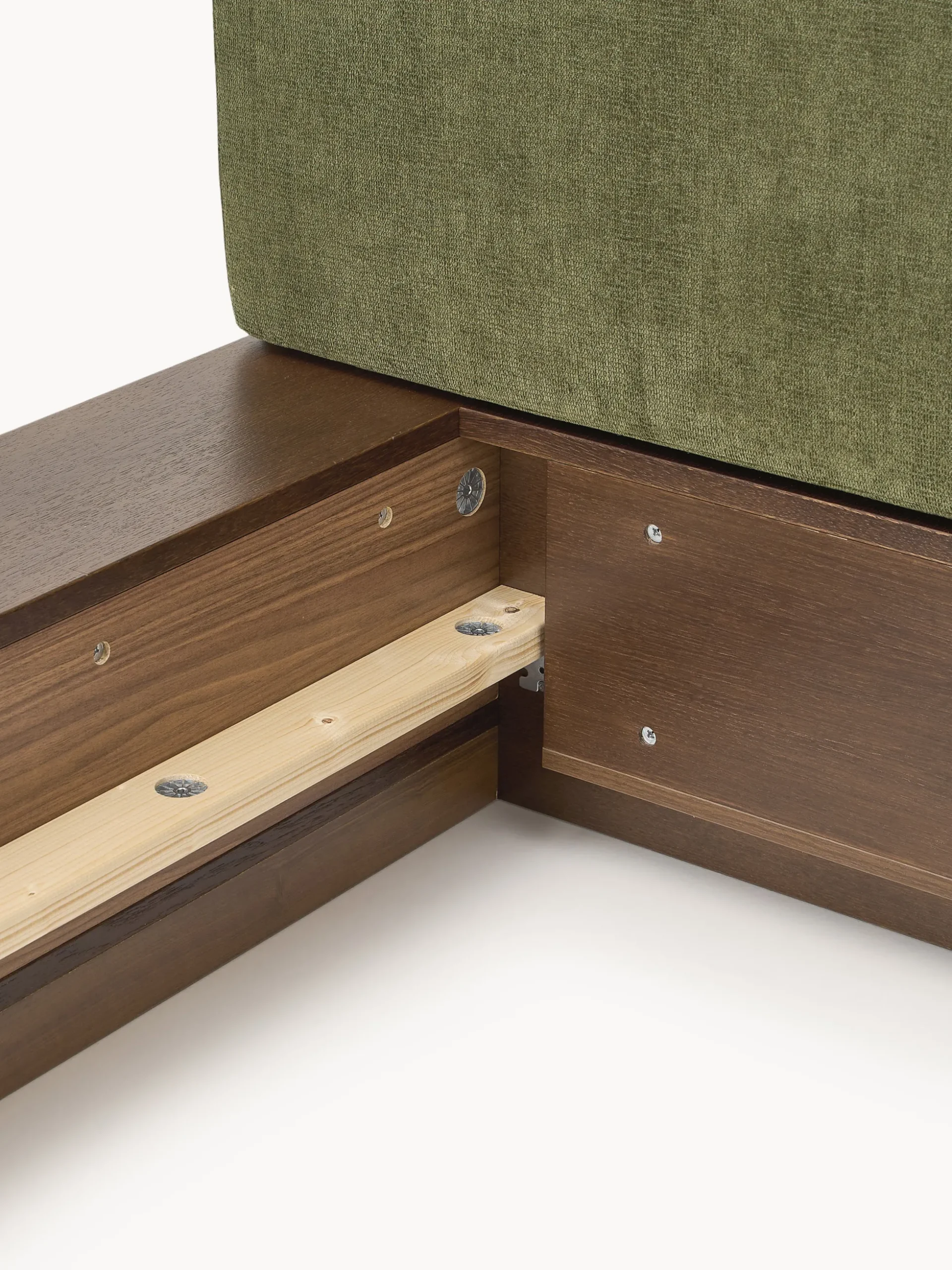 Letto in legno con panca e mensole laterali Clark
