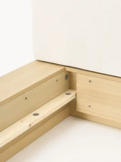 Letto in legno con panca e mensole laterali Clark