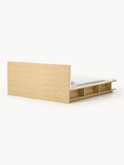 Letto in legno con panca e mensole laterali Clark