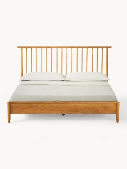 Letto in legno di pino con testiera Windsor