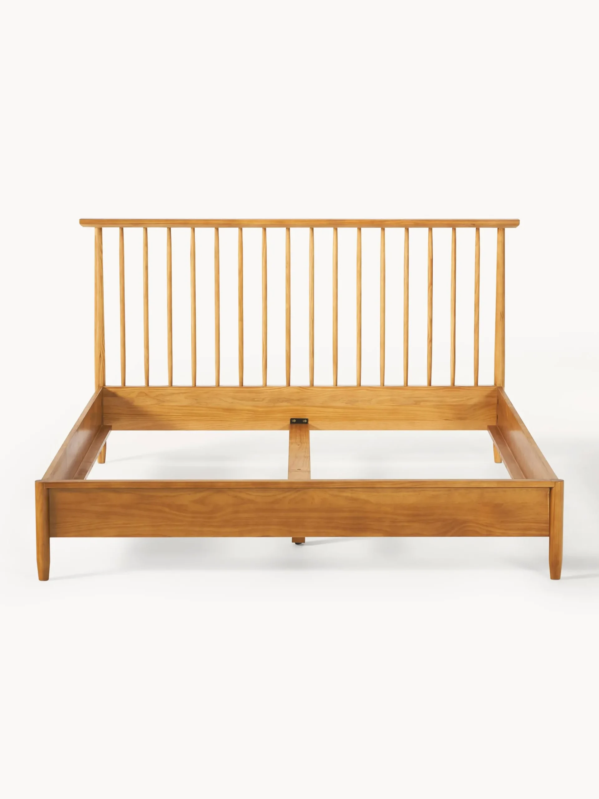 Letto in legno di pino con testiera Windsor