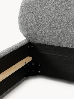 Letto singolo imbottito in bouclé Alba
