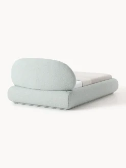 Letto singolo imbottito in bouclé Alba
