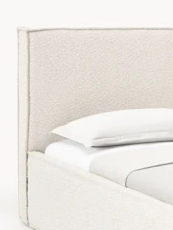 Letto singolo imbottito in bouclé Dream