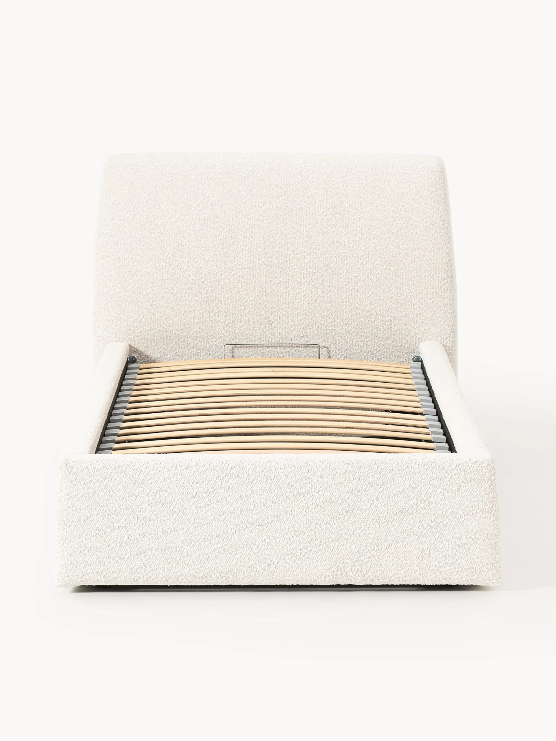 Letto singolo in bouclé con contenitore Cloud