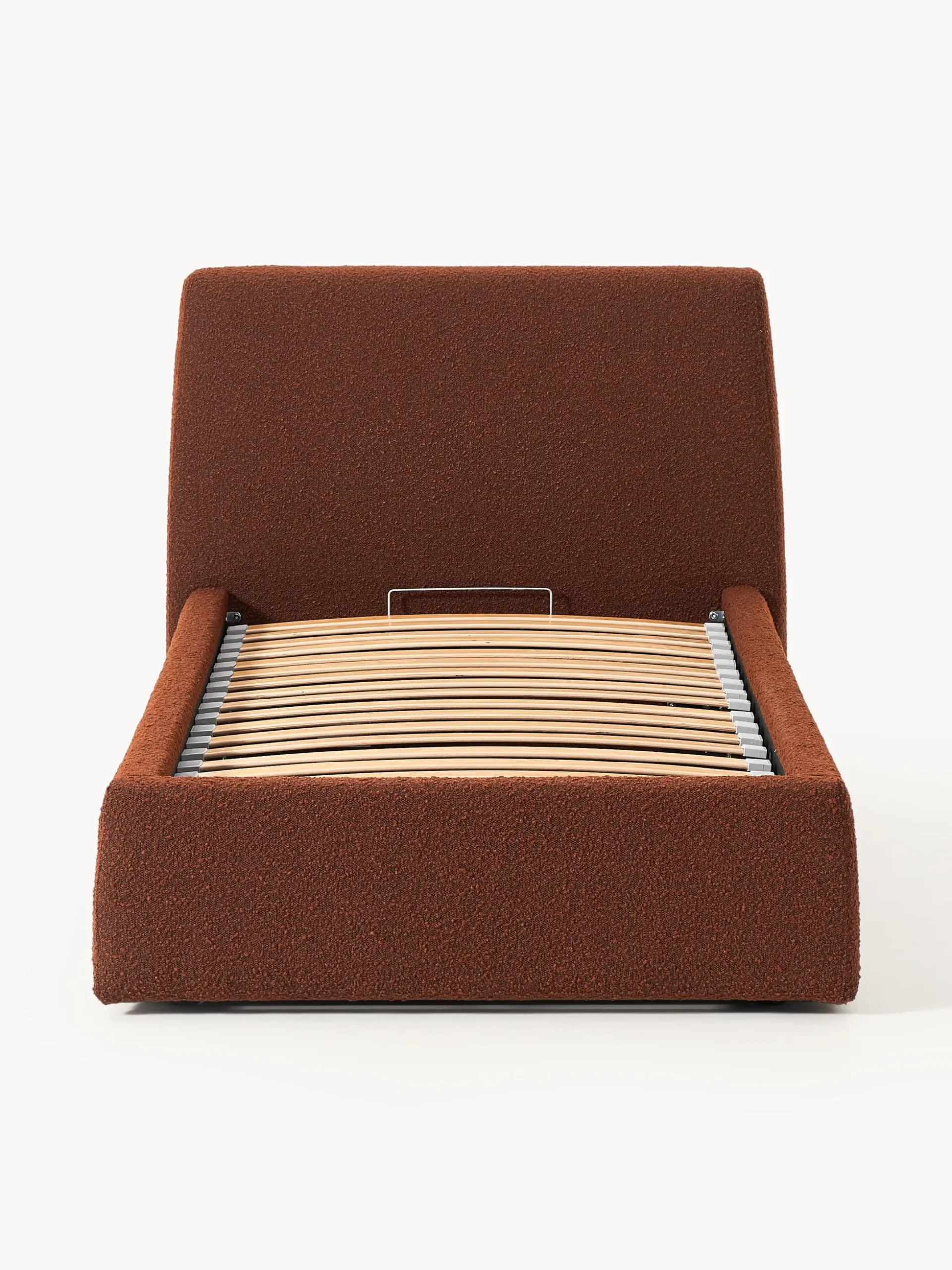 Letto singolo in bouclé con contenitore Cloud