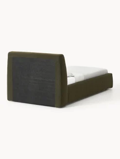 Letto singolo in bouclé con contenitore Cloud