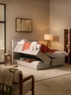 Letto boxspring con contenitore Oberon