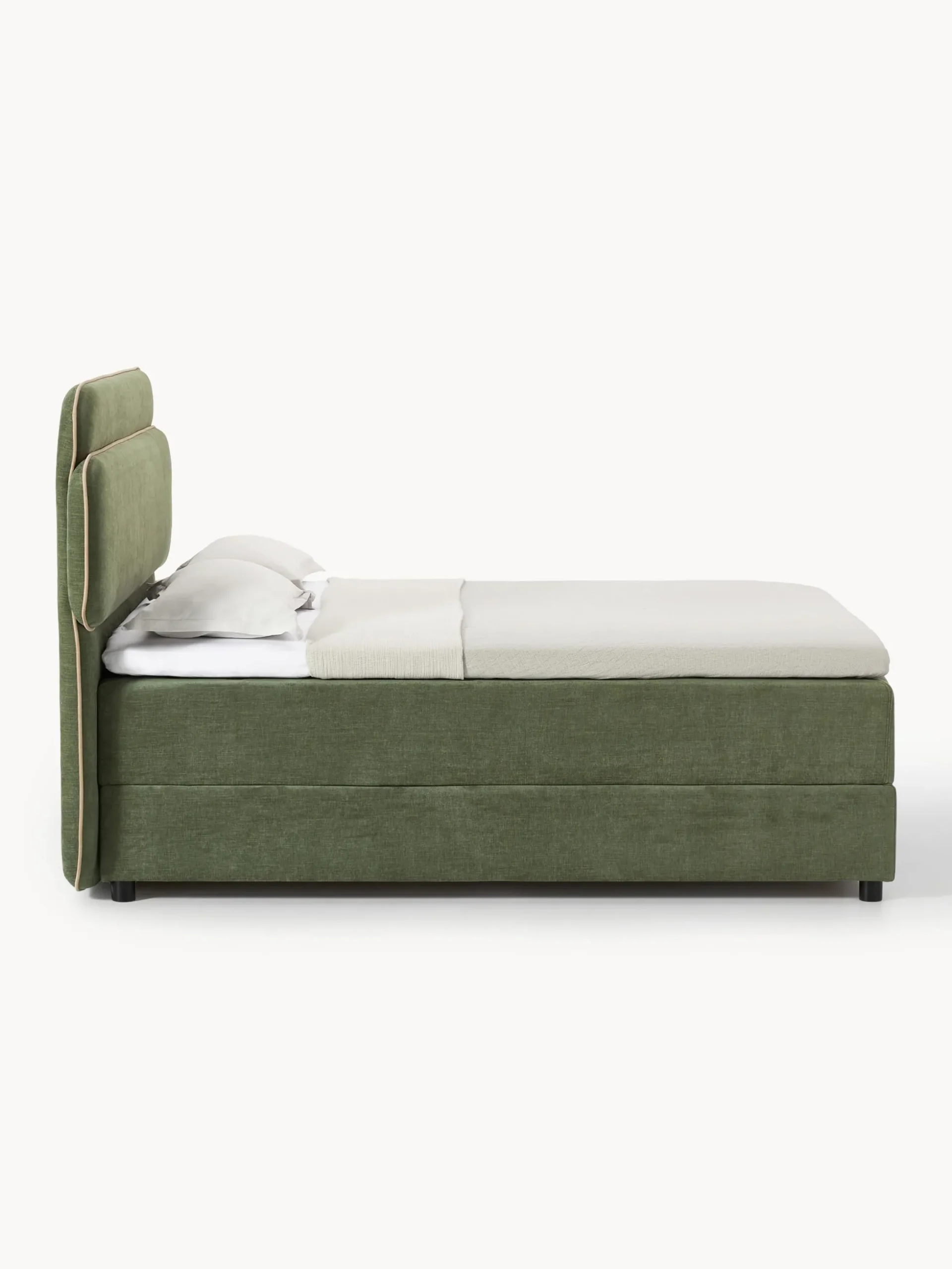 Letto boxspring con vano contenitore Enrica