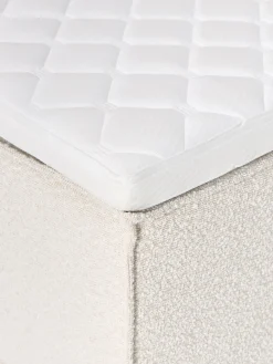 Letto boxspring in bouclé Lennon