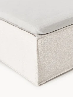 Letto boxspring in bouclé Lennon