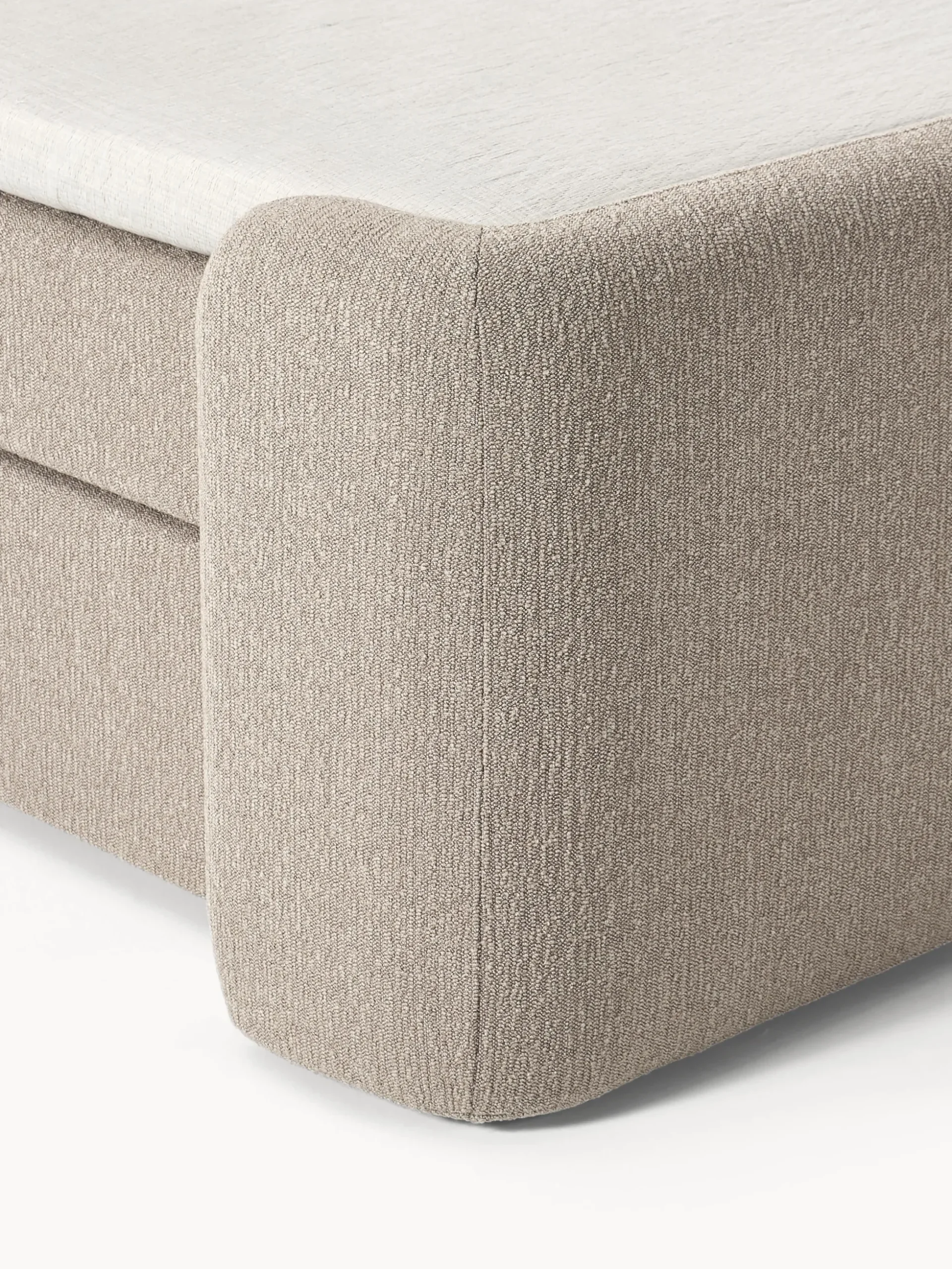 Letto boxspring in bouclé Perla
