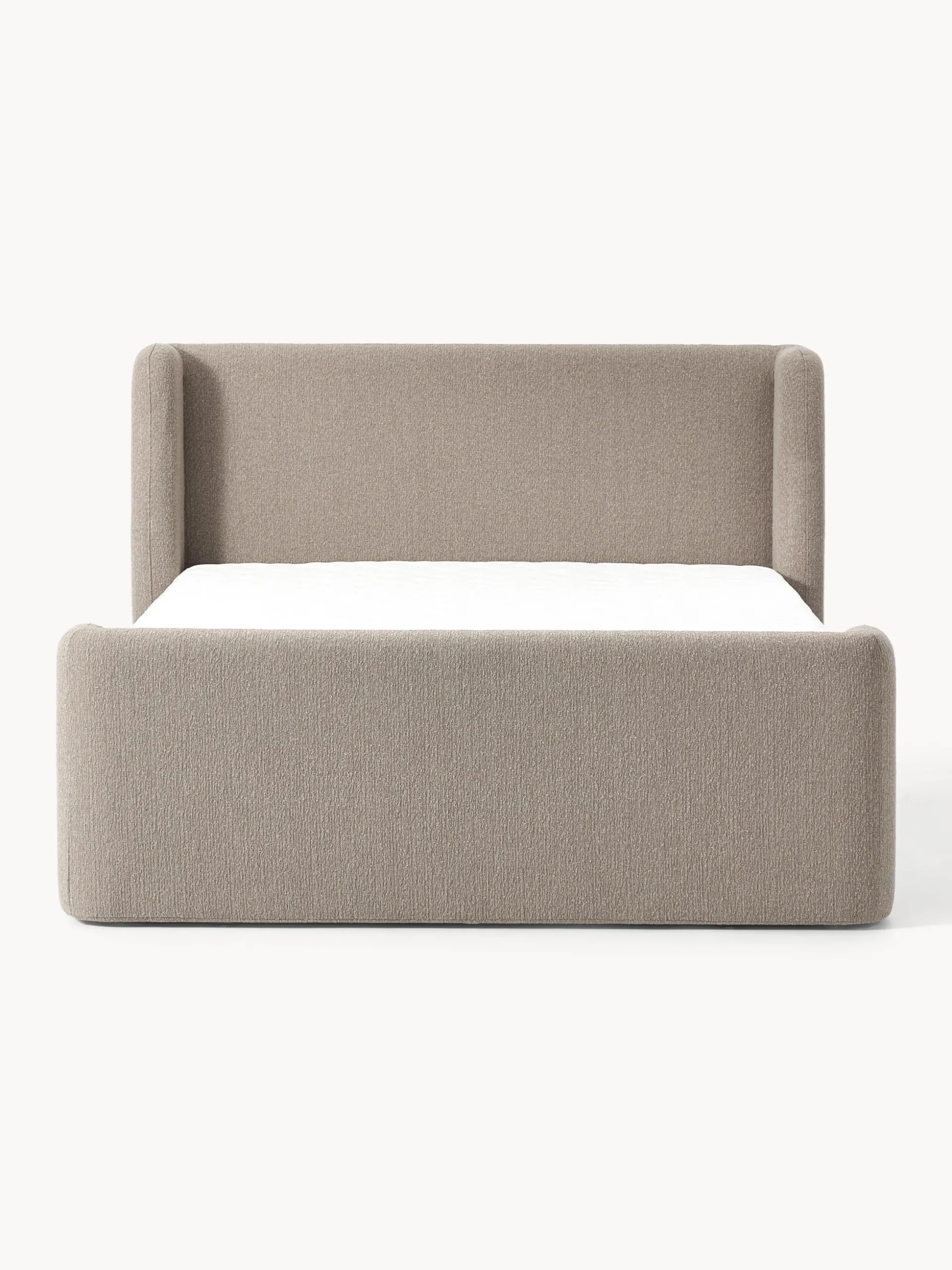 Letto boxspring in bouclé Perla
