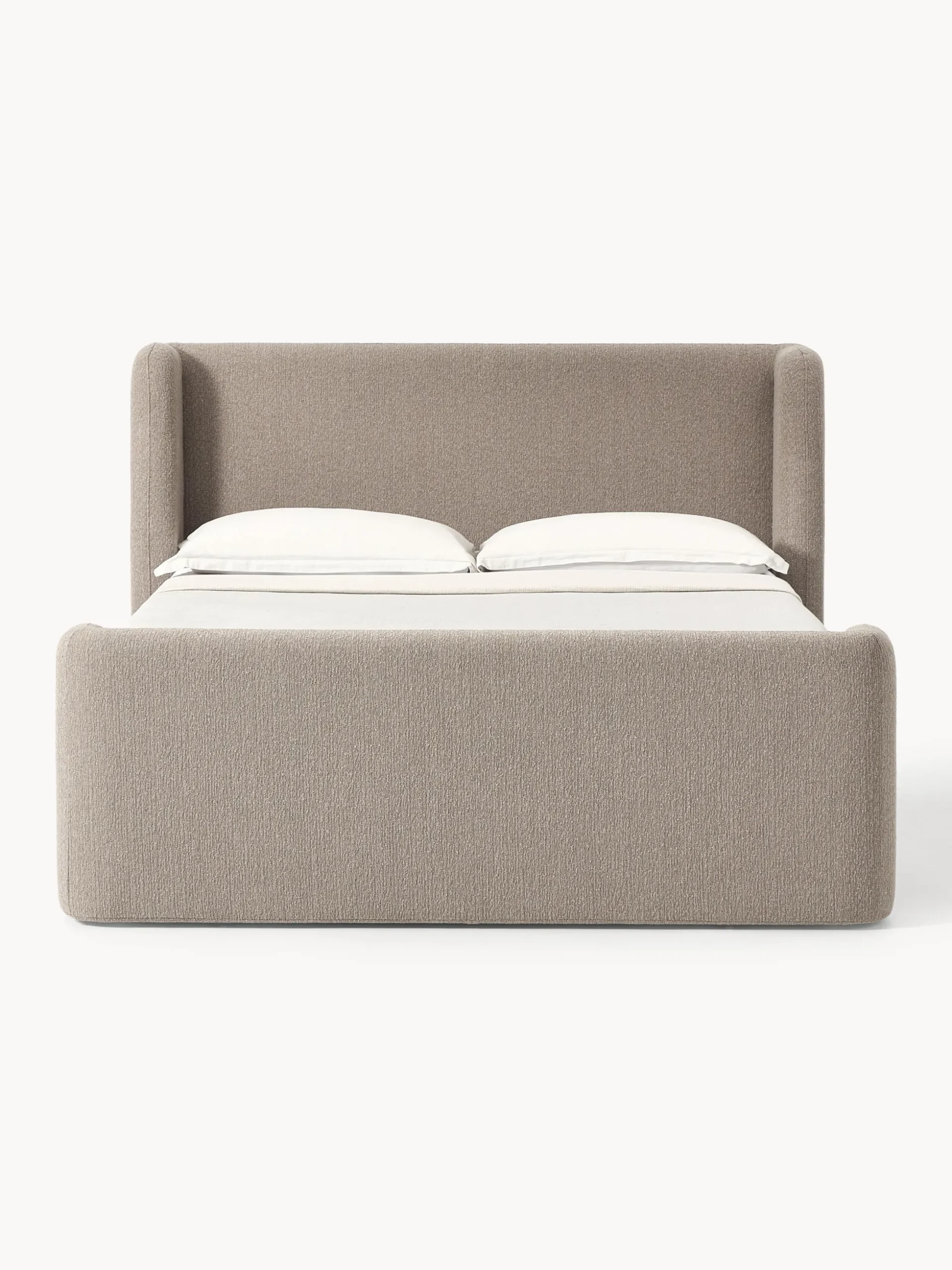 Letto boxspring in bouclé Perla