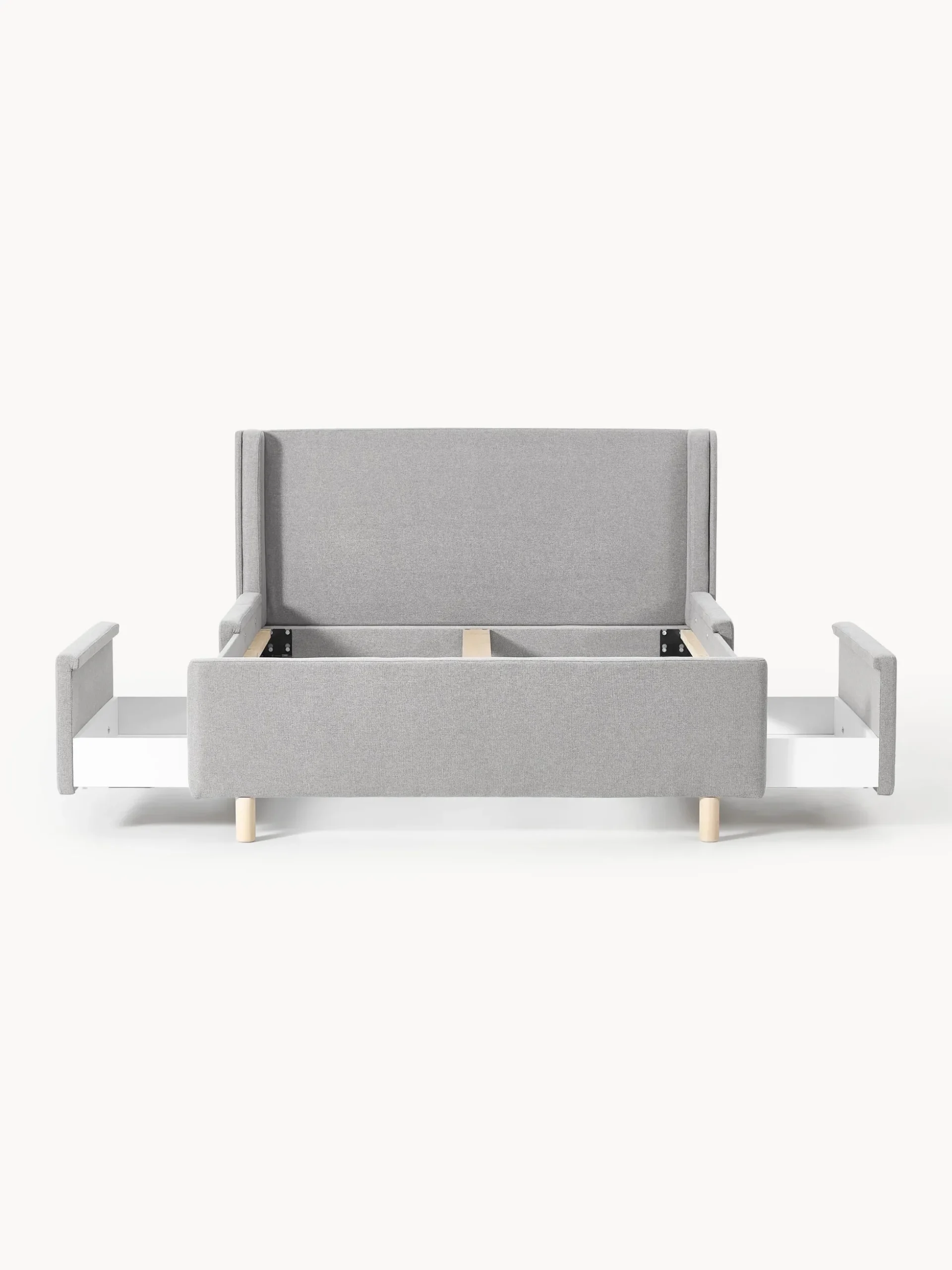 Letto imbottito con cassetti Arche