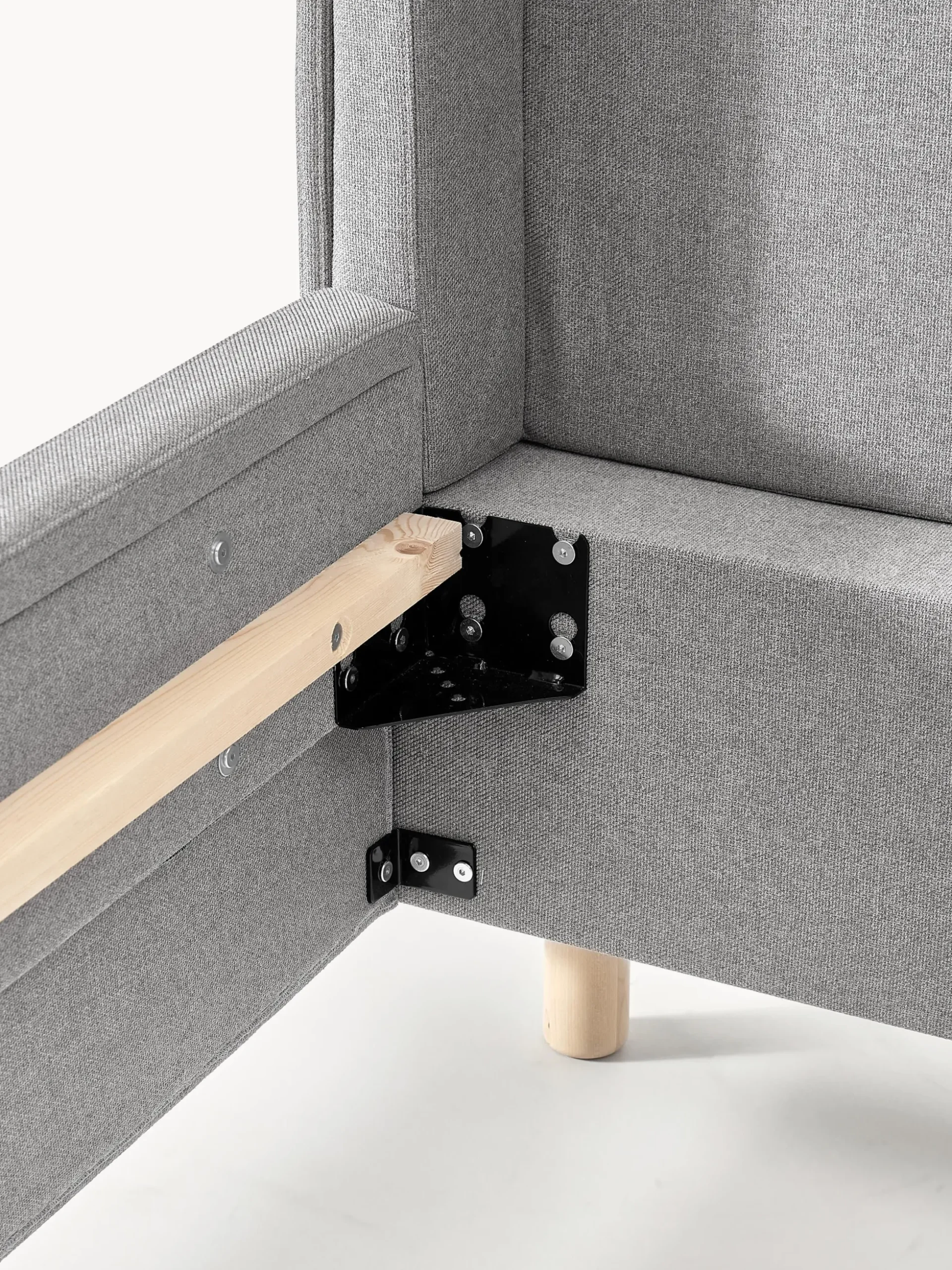 Letto imbottito con cassetti Arche