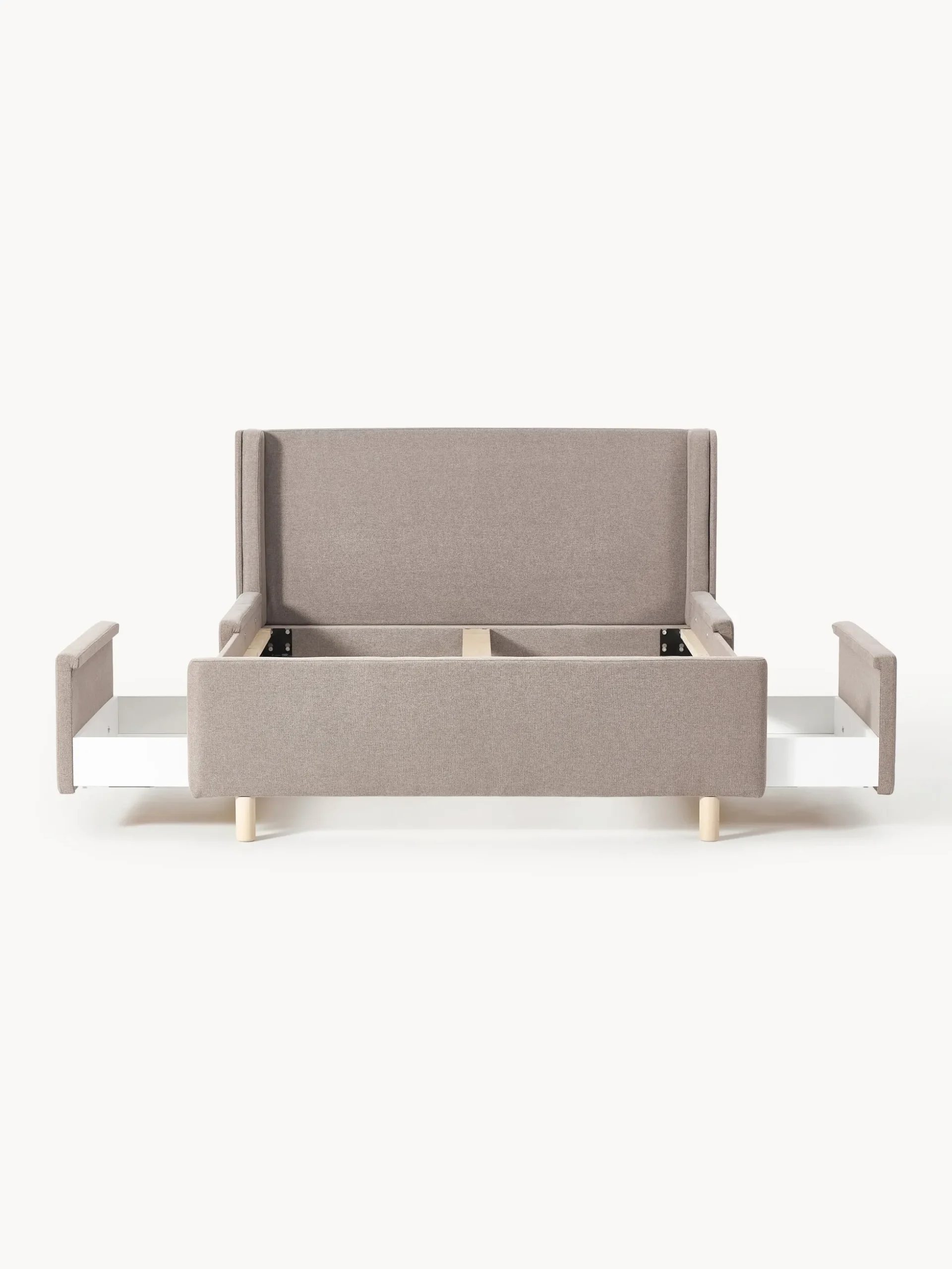 Letto imbottito con cassetti Arche