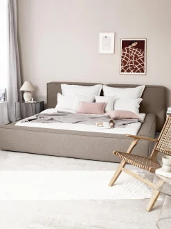 Letto imbottito con contenitore Lennon