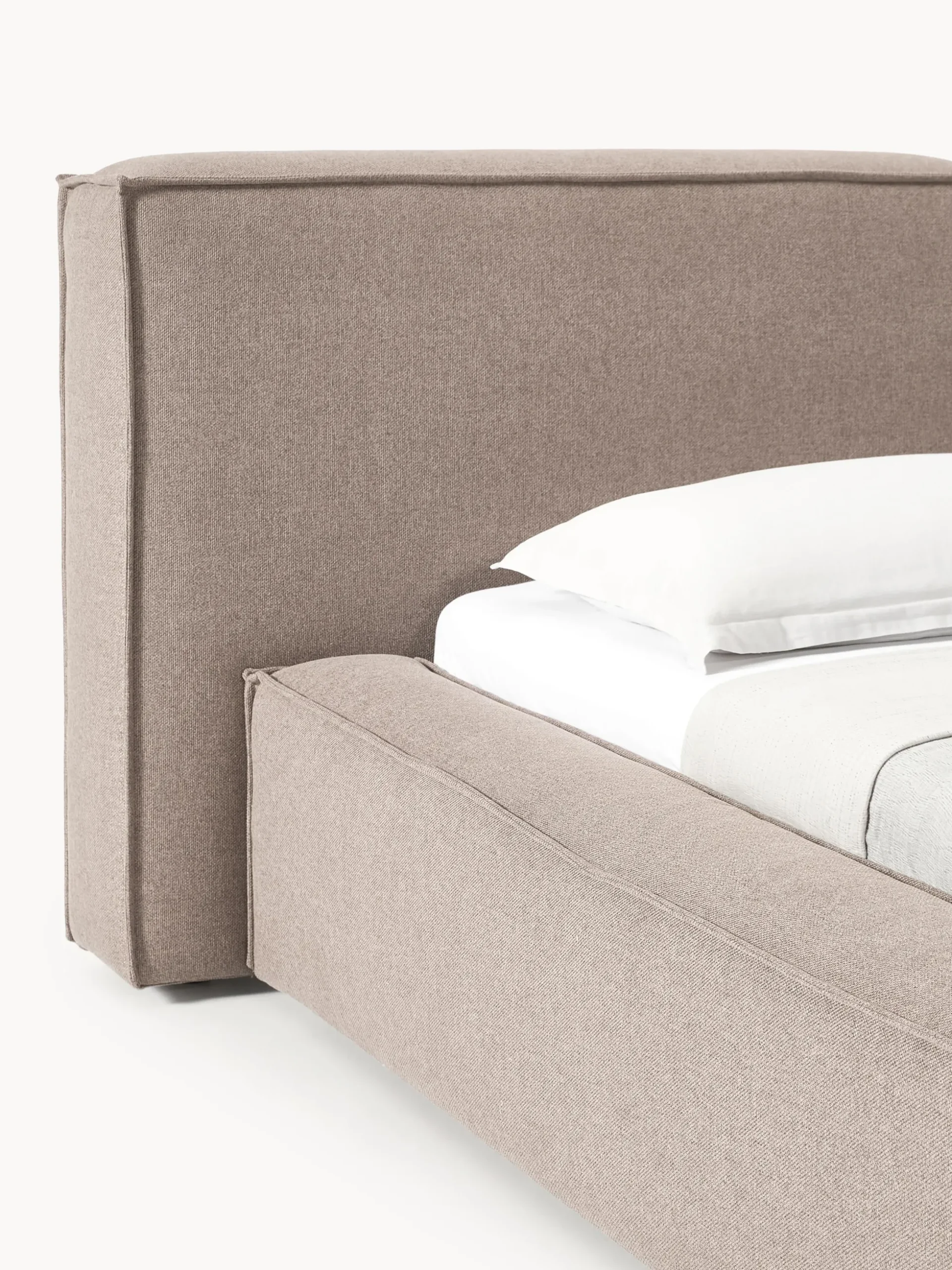 Letto imbottito con contenitore Lennon