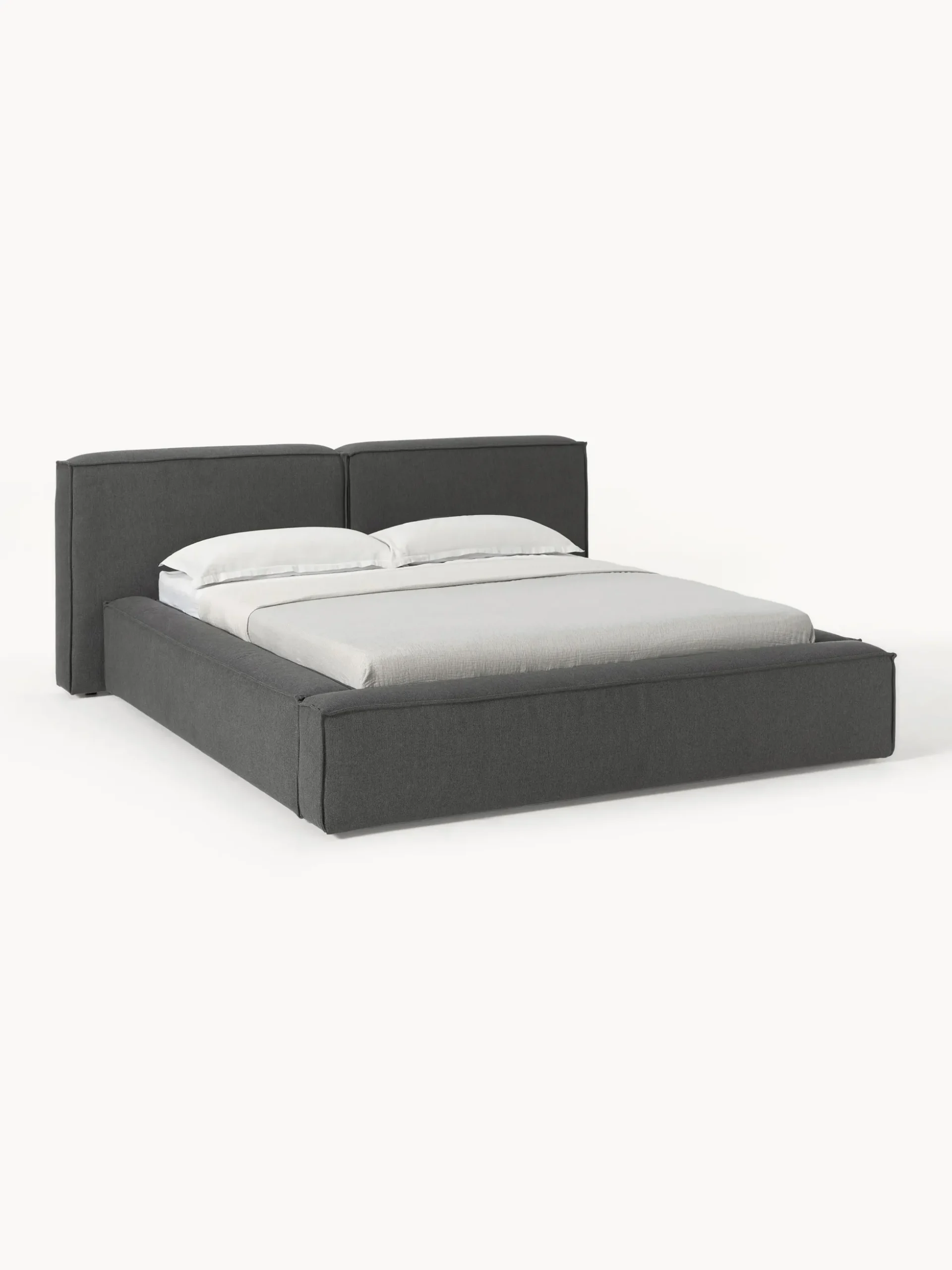 Letto imbottito con contenitore Lennon