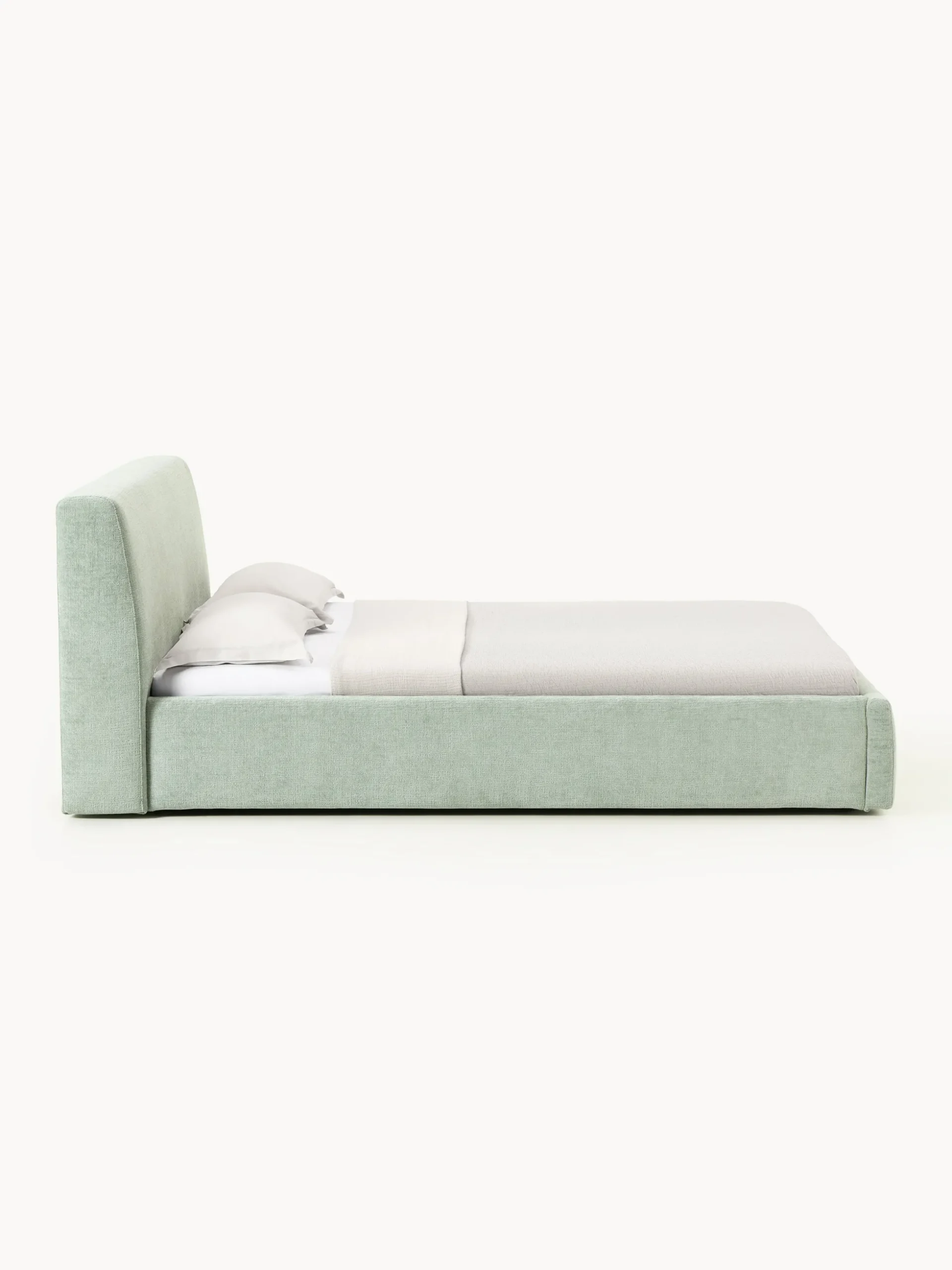 Letto imbottito con contenitore Cloud