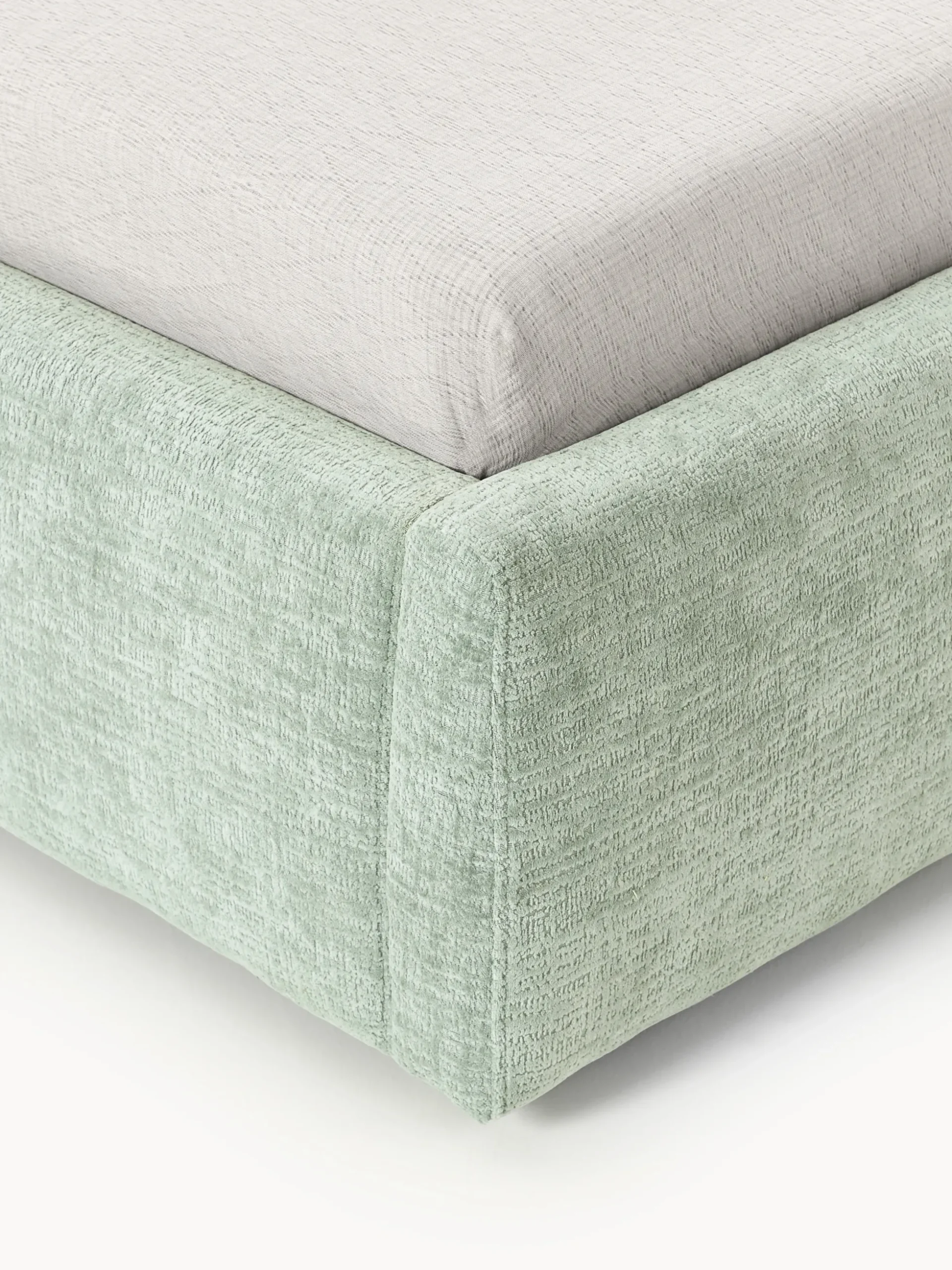 Letto imbottito con contenitore Cloud