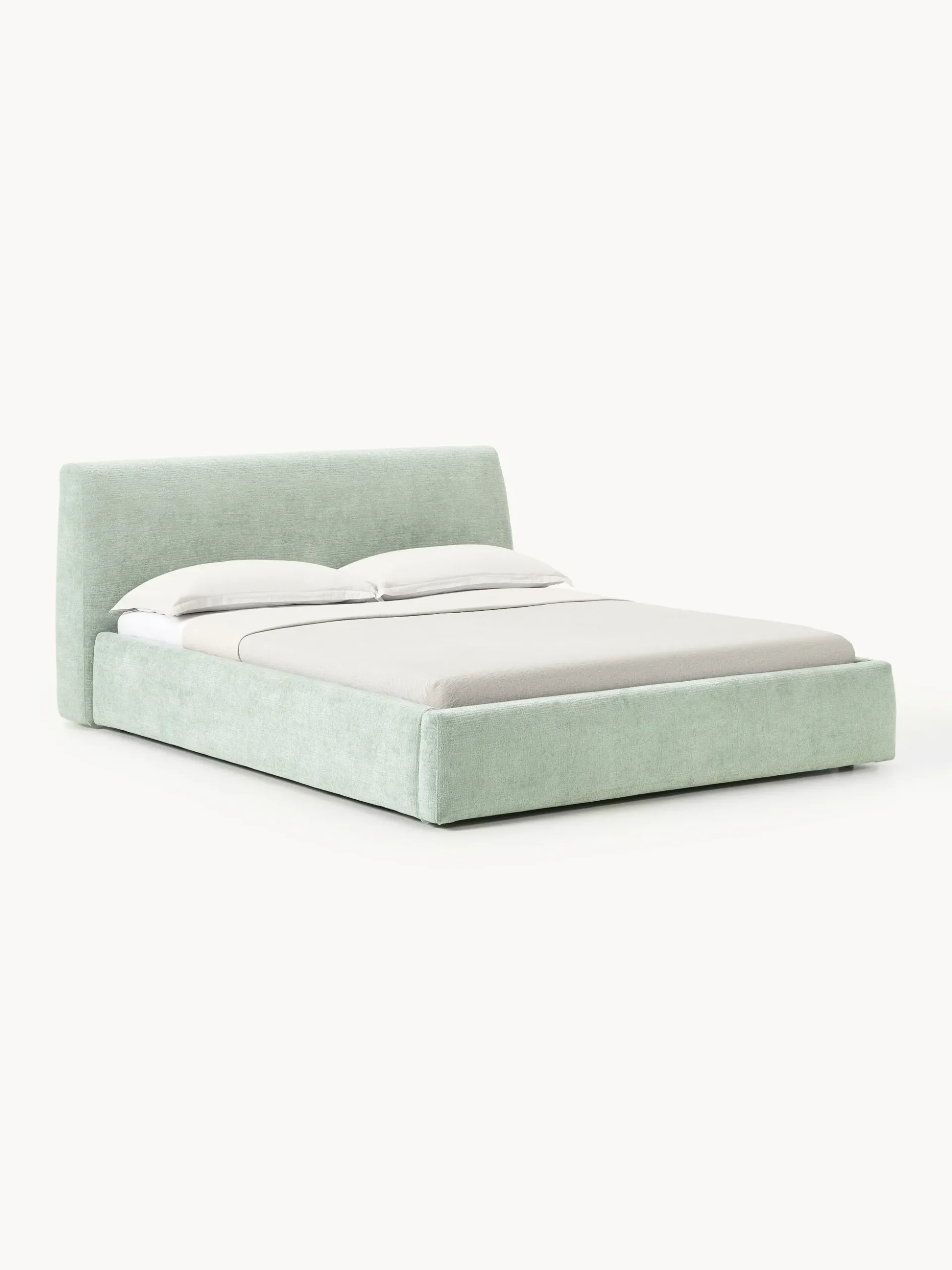 Letto imbottito con contenitore Cloud