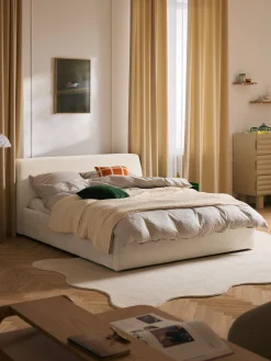 Letto imbottito con contenitore Cloud