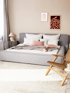 Letto imbottito con contenitore Lennon