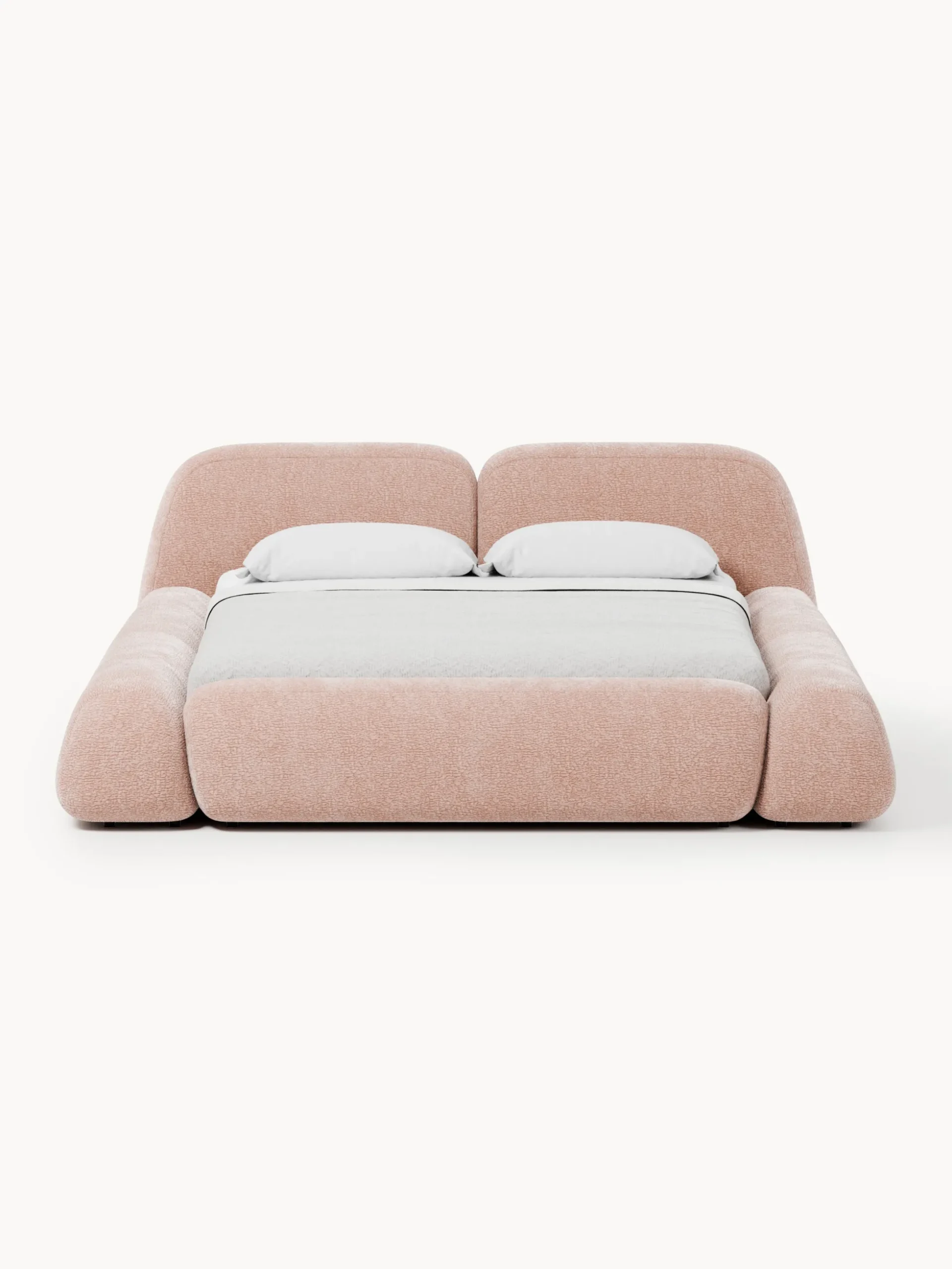 Letto imbottito con contenitore Wolke