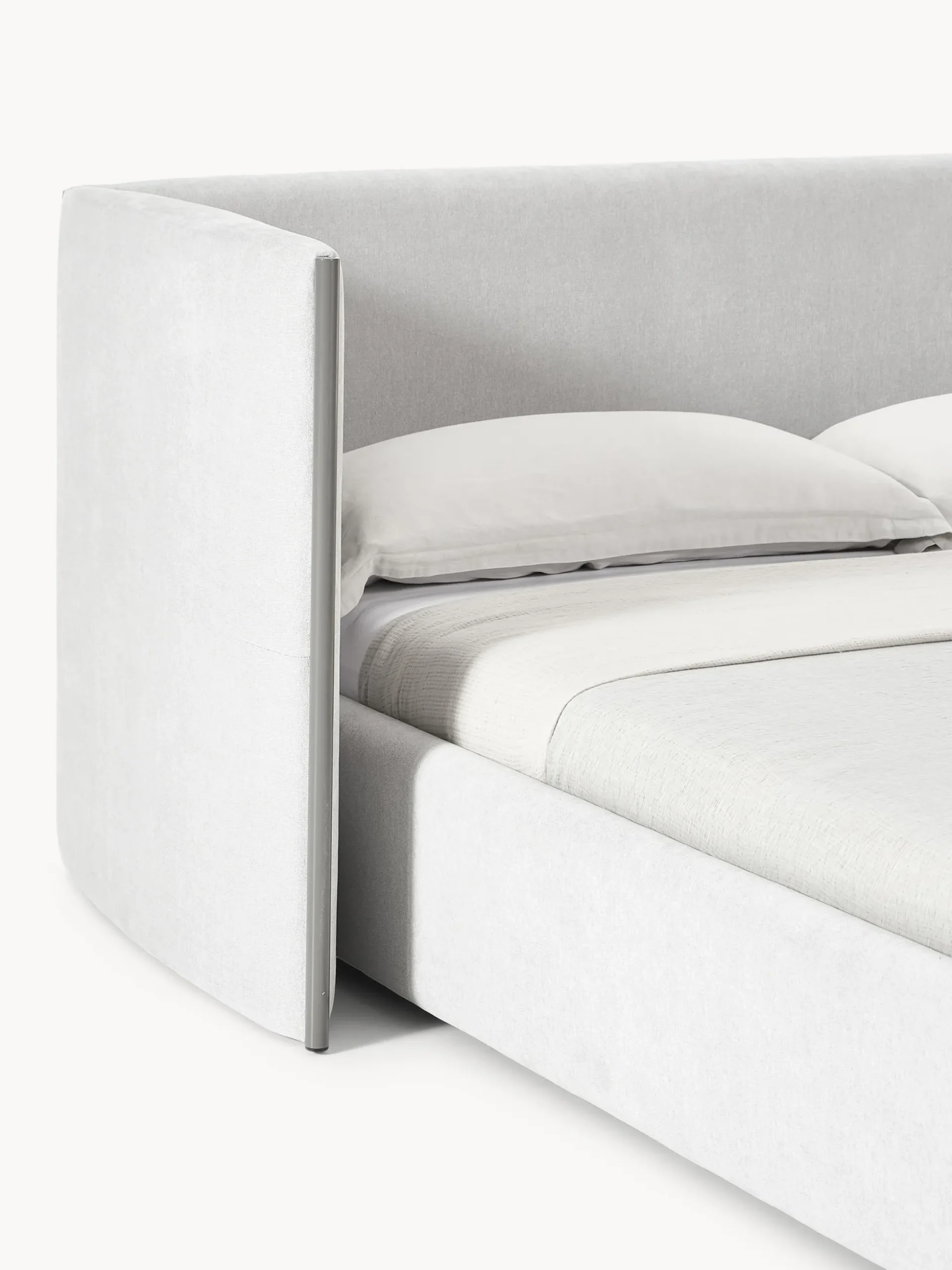 Letto imbottito con testiera ribaltabile Otis