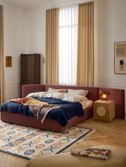Letto imbottito con testiera ribaltabile Otis