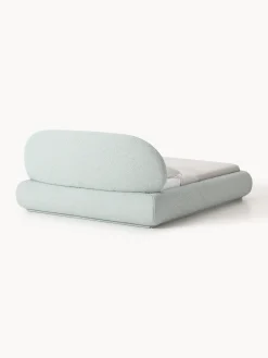 Letto imbottito in bouclé Alba