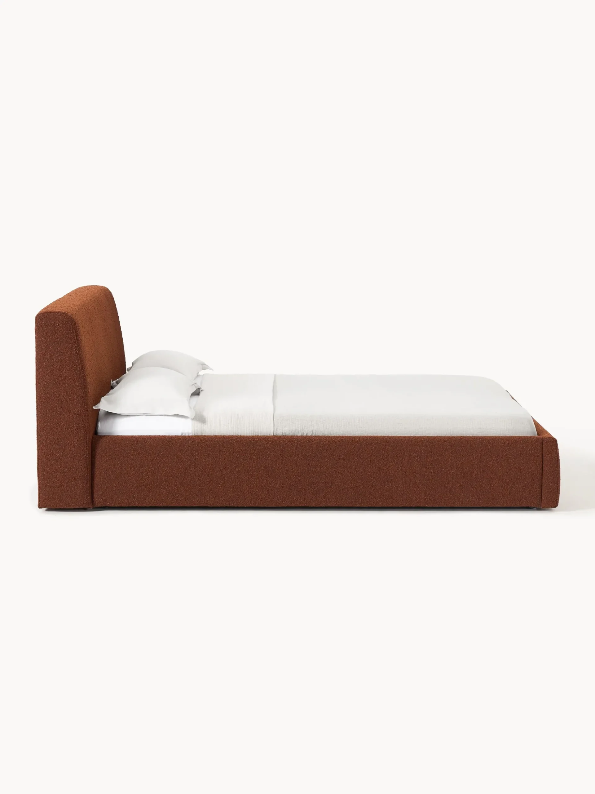 Letto imbottito in bouclé Cloud