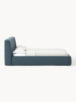 Letto imbottito in bouclé Cloud