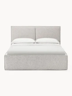 Letto imbottito in bouclé con contenitore Dream