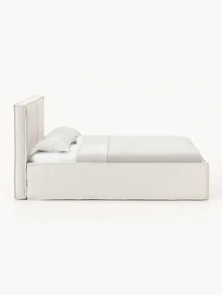 Letto imbottito in bouclé con contenitore Dream