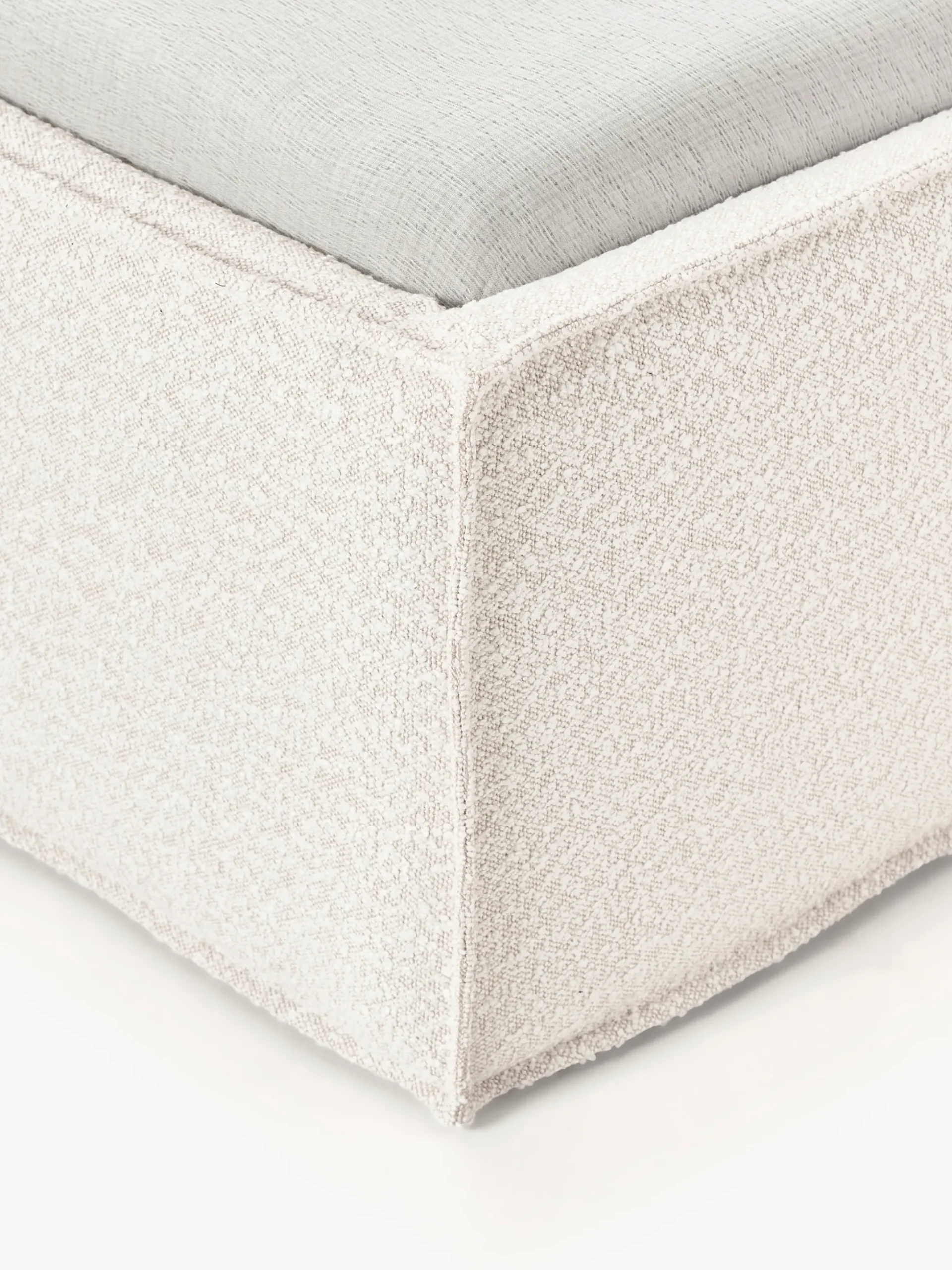 Letto imbottito in bouclé con contenitore Dream