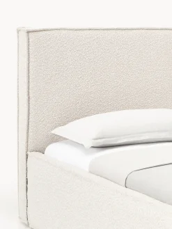 Letto imbottito in bouclé con contenitore Dream