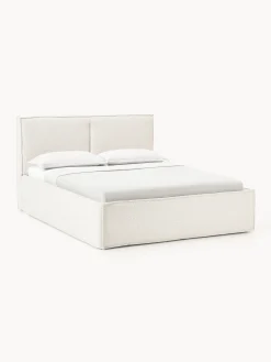 Letto imbottito in bouclé con contenitore Dream