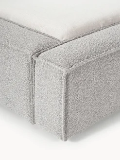 Letto imbottito in bouclé con contenitore Lennon