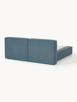 Letto imbottito in bouclé con contenitore Lennon