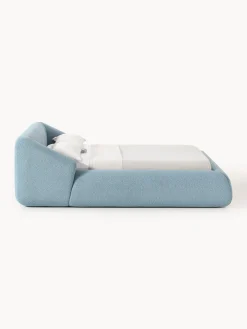 Letto imbottito in bouclé Sofia