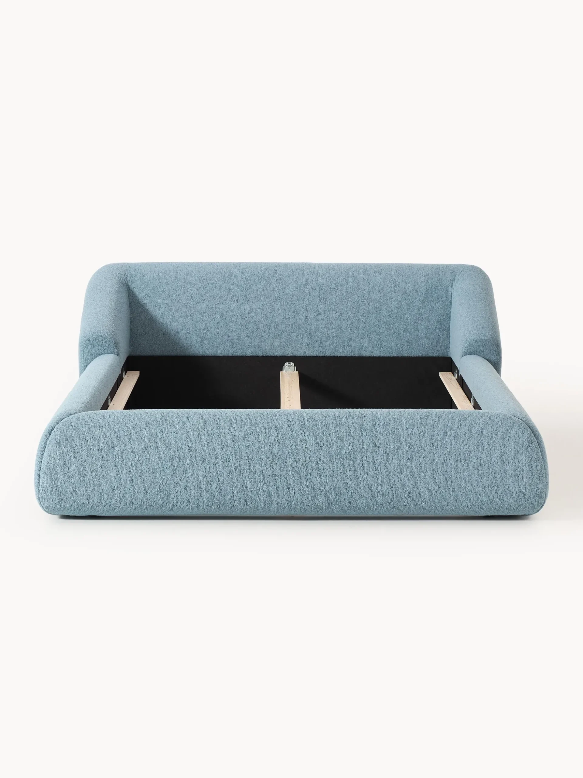 Letto imbottito in bouclé Sofia