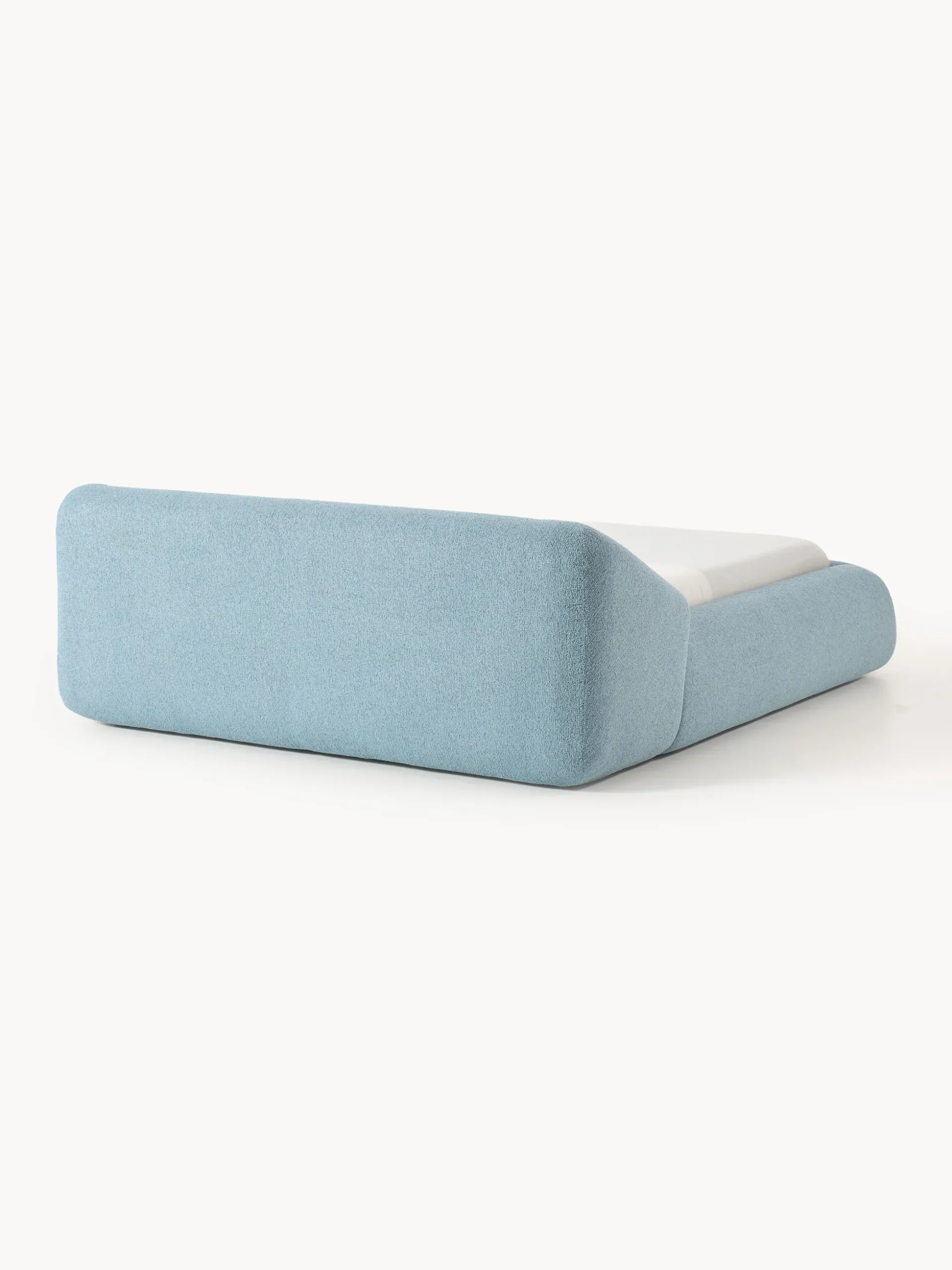 Letto imbottito in bouclé Sofia